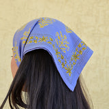 Petit foulard GALATIE Bleu horizon
