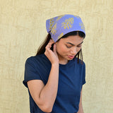 Petit foulard GALATIE Bleu horizon