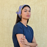 Petit foulard GALATIE Bleu horizon