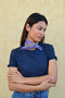 Petit foulard GALATIE Bleu horizon
