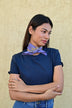 Petit foulard GALATIE Bleu horizon