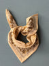 Petit foulard GALATIE Écru et kaki