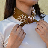 Petit foulard GALATIE Tabac