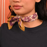 Petit foulard HÉLIOS Écru