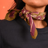 Petit foulard HÉLIOS Kaki