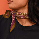 Petit foulard HÉLIOS Kaki