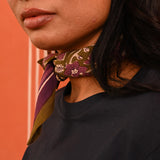 Petit foulard HÉLIOS Kaki
