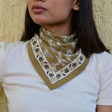 Petit foulard MERCURE Bistre