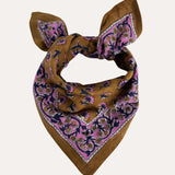 Petit foulard SÉLÉNÉ Fauve