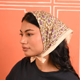 Petit foulard TULIPA Bleu