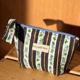 Petite trousse beauté - FLORA Bleu marine