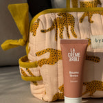 Duo de trousses de toilette Fauve Rose de byzantine avec un tube de crème