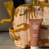 Duo de trousses de toilette Fauve Rose de byzantine avec un tube de crème