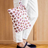 Pochette plate / tablette - LÉOPARD Écru et Violet