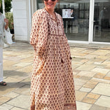 Robe ample marron glacé