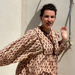 Robe bohème marron glacé