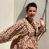 Robe bohème marron glacé