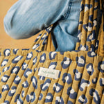 Sac cabas moelleux léopard vert kaki