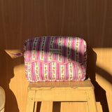 Trousse de toilette rabat - FLORA Lilas