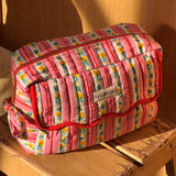 Trousse de toilette rabat - FLORA Rose