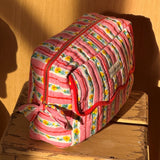 Trousse de toilette rabat - FLORA Rose