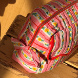 Trousse de toilette rabat - FLORA Rose