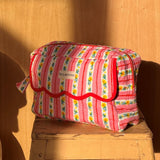 Trousse de toilette rabat - FLORA Rose