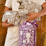 Trousse de toilette femme XL - Antioche Prune