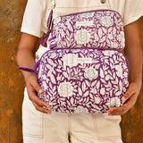 Trousse de toilette femme XL - Antioche Prune