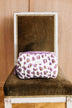 Trousse de toilette femme XL - LÉOPARD Écru et Violet