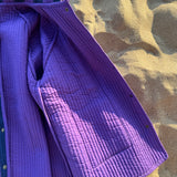 Veste matelassée JOSEPH rayée bleu et violet