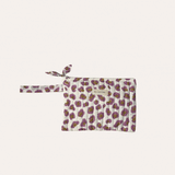 Duo Pochette & Porte-cartes – LÉOPARD Écru et Violet